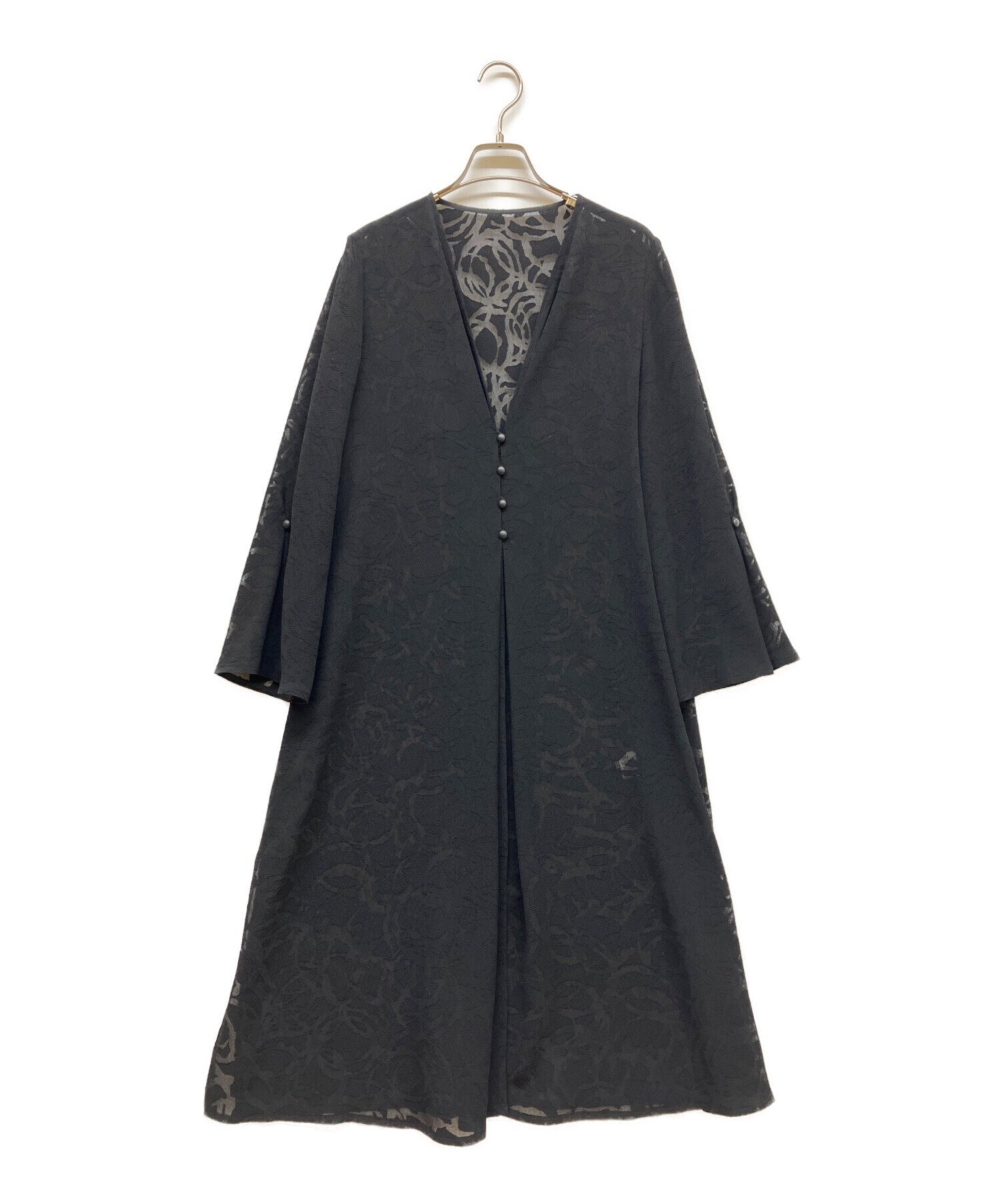中古・古着通販】詩仙堂 (シセンドウ) ちりめんシアーワンピース