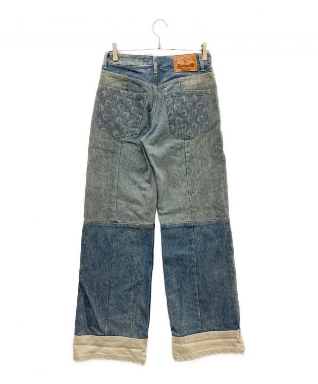 中古・古着通販】MARINE SERRE (マリーンセル) Regenerated Denim Wide