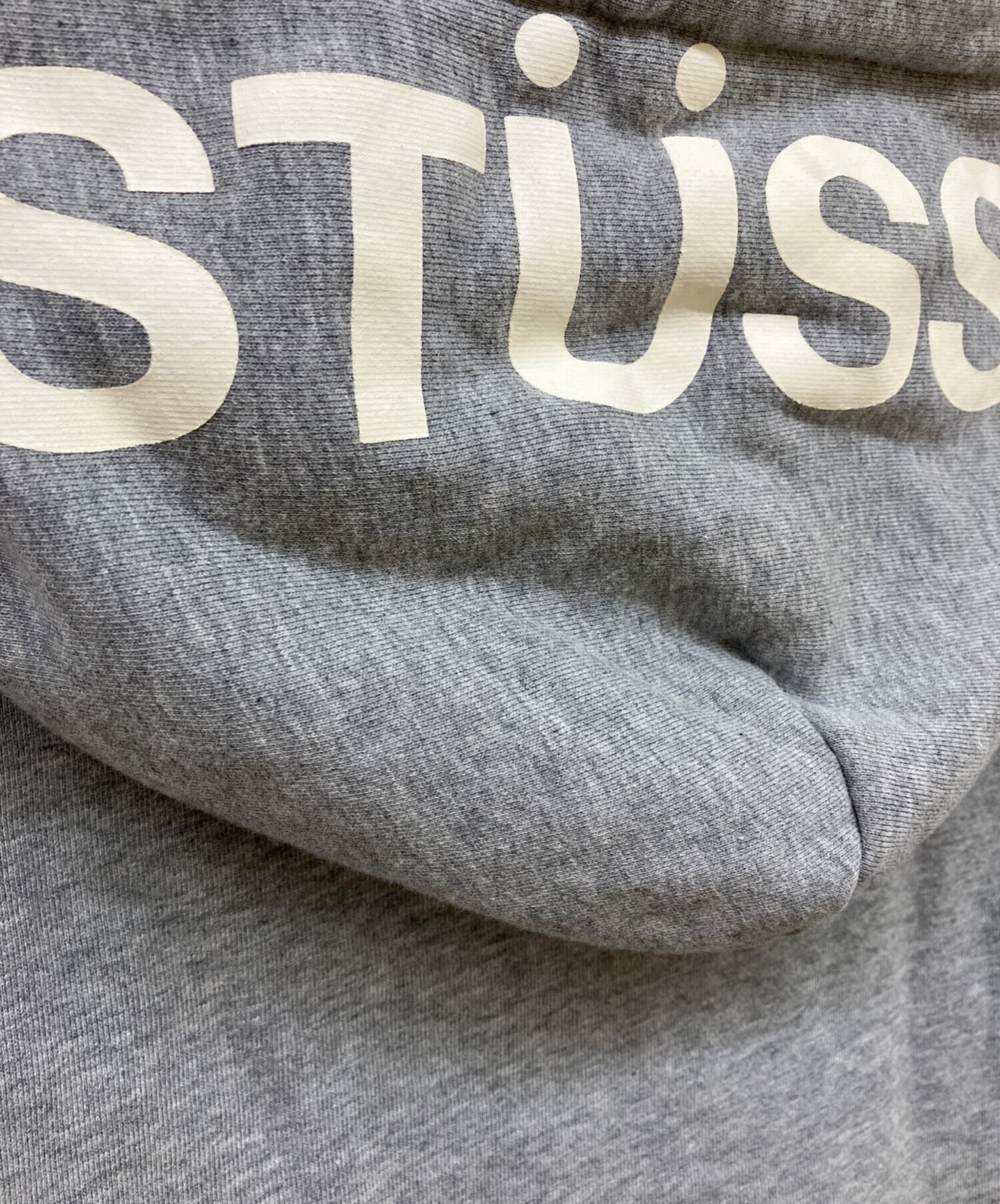 中古・古着通販】stussy (ステューシー) プルオーバーパーカー グレー