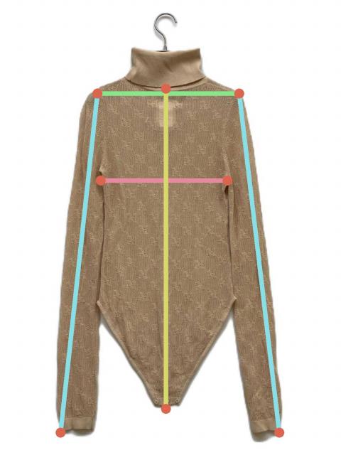 中古・古着通販】HAENGNAE (ヘンネ) KISHIMEN LOGO KNIT LEOTARD