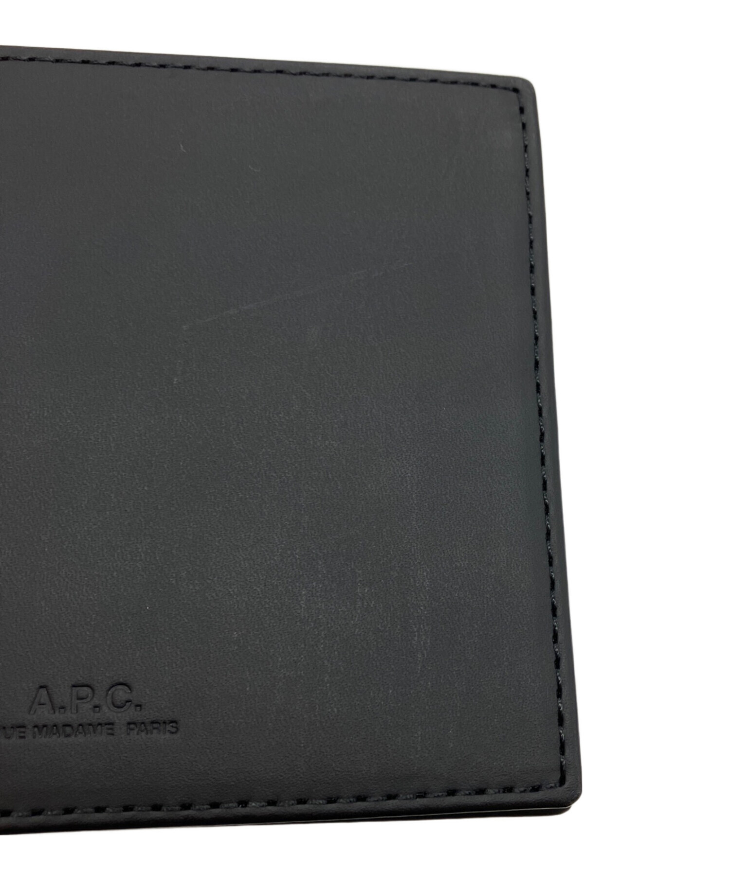 中古・古着通販】A.P.C. (アーペーセー) 2つ折り財布 ブラック
