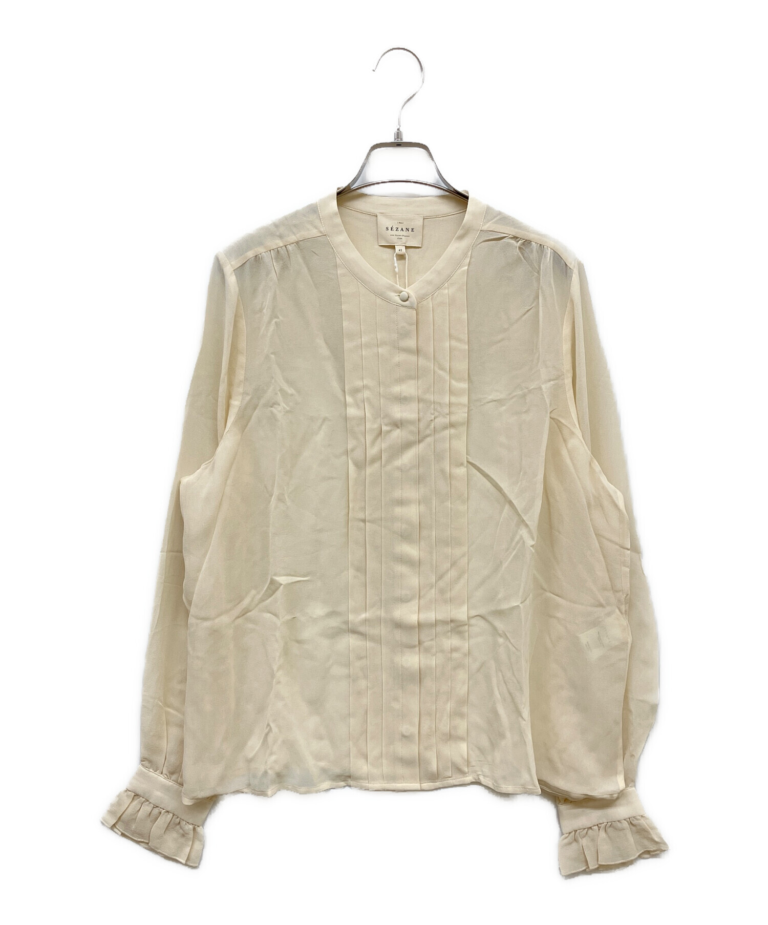 中古・古着通販】SEZANE (セザンヌ) シルクブラウス アイボリー サイズ 