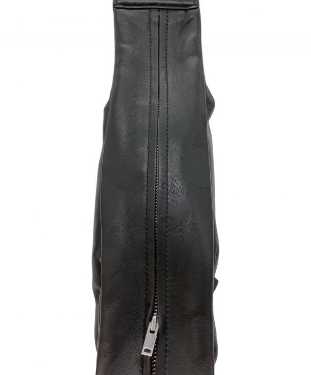 中古・古着通販】COS (コス) レザープリーツベルトバッグ ブラック