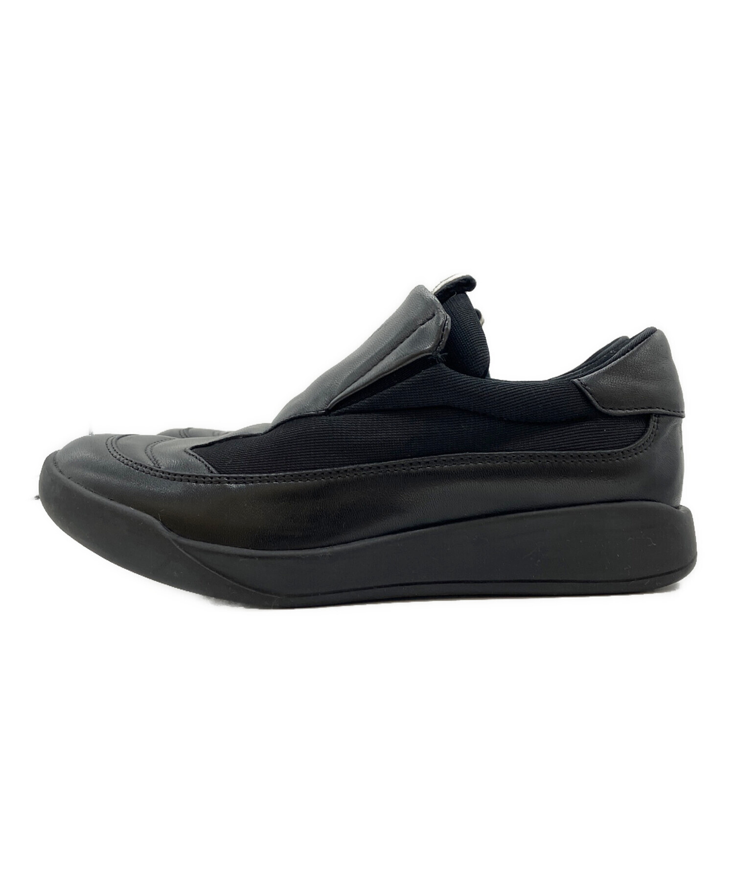 中古・古着通販】GUCCI (グッチ) レザースリッポン ブラック サイズ:35