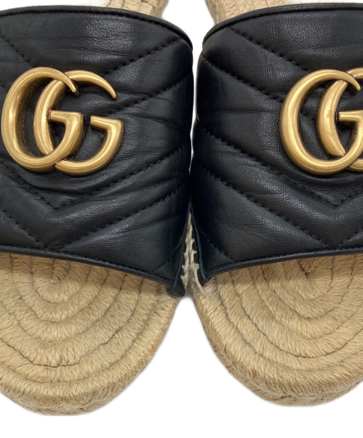 1日限定価格‼️GUCCI GGマーモント エスパドリーユ サンダル 中古・古着通販】GUCCI (グッチ) GGマーモント エスパドリーユサンダル