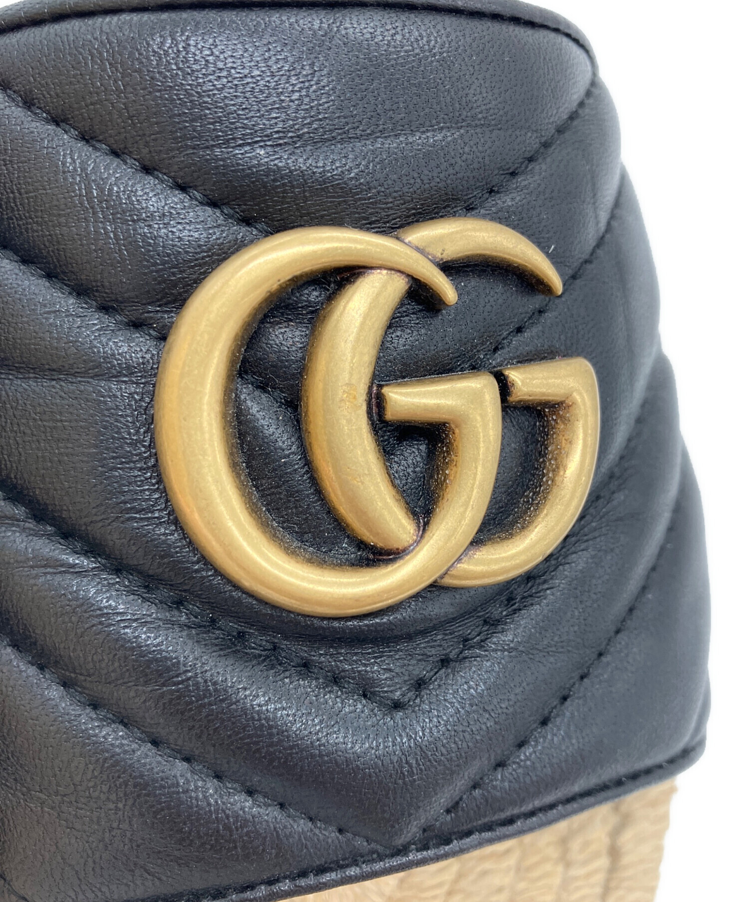 中古・古着通販】GUCCI (グッチ) GGマーモント エスパドリーユサンダル