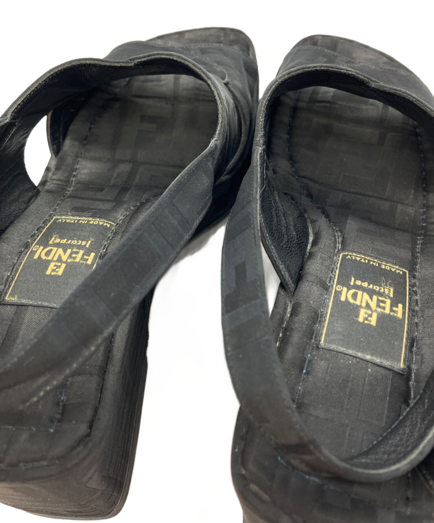 中古・古着通販】FENDI (フェンディ) ズッカ柄ウェッジソールサンダル
