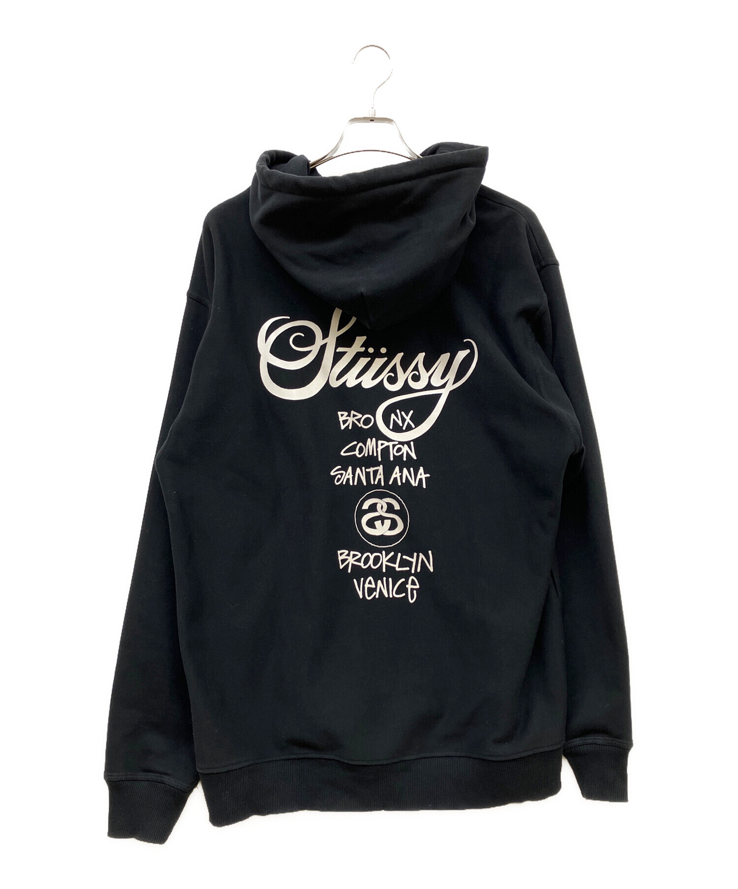 中古・古着通販】stussy (ステューシー) WORLD TOUR ZIP HOODIE