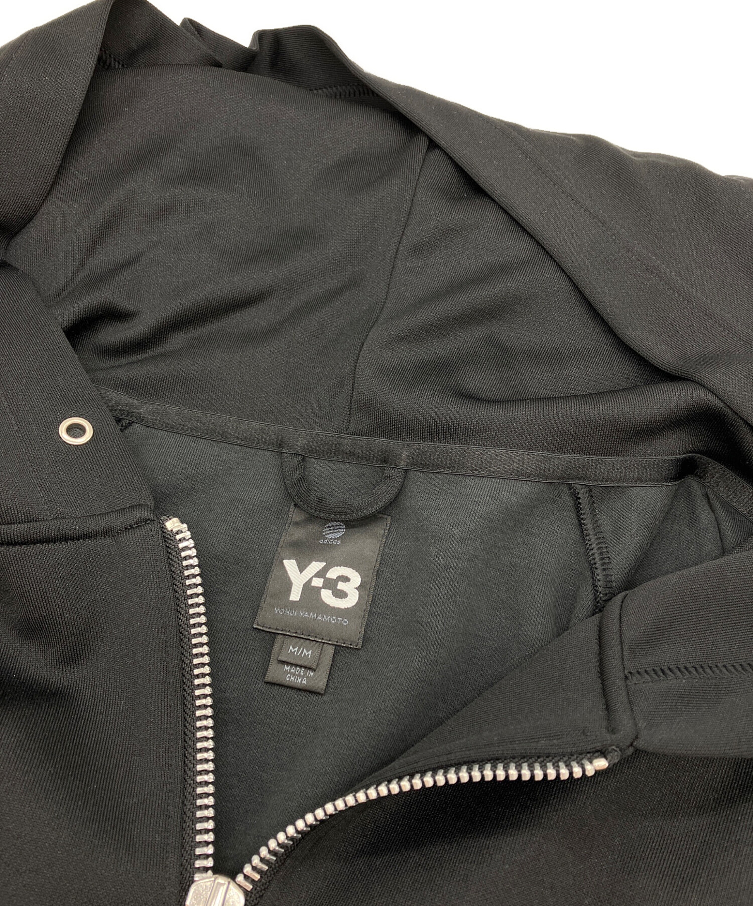 中古・古着通販】Y-3 (ワイスリー) 半袖ジップパーカー ブラック