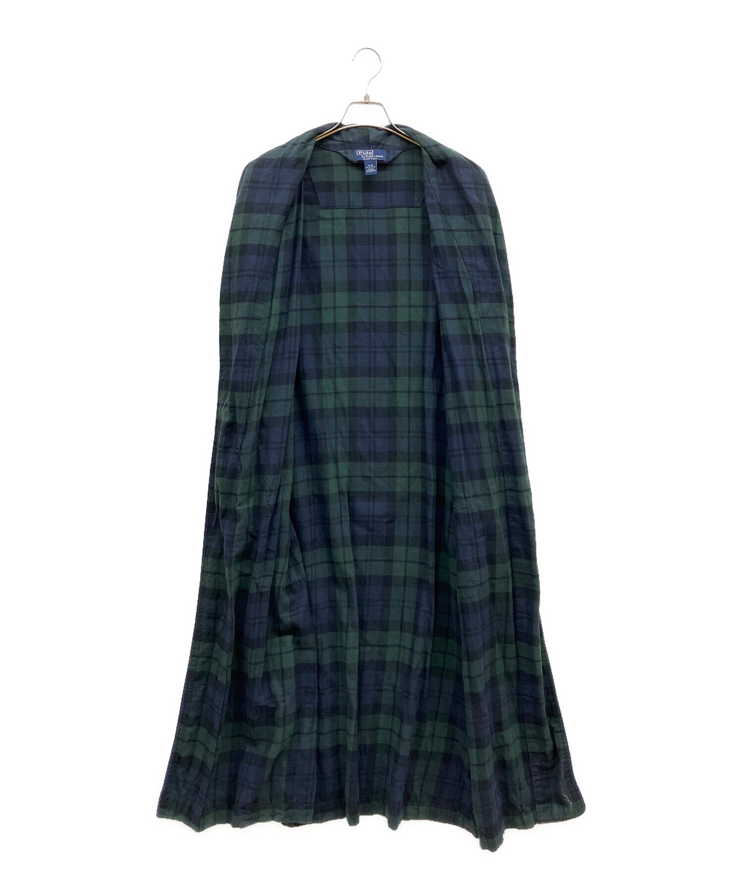 90s Polo Ralph Lauren ブラックウォッチ ガウンコート 中古・古着通販】POLO RALPH LAUREN (ポロ・ラルフローレン) ブラック