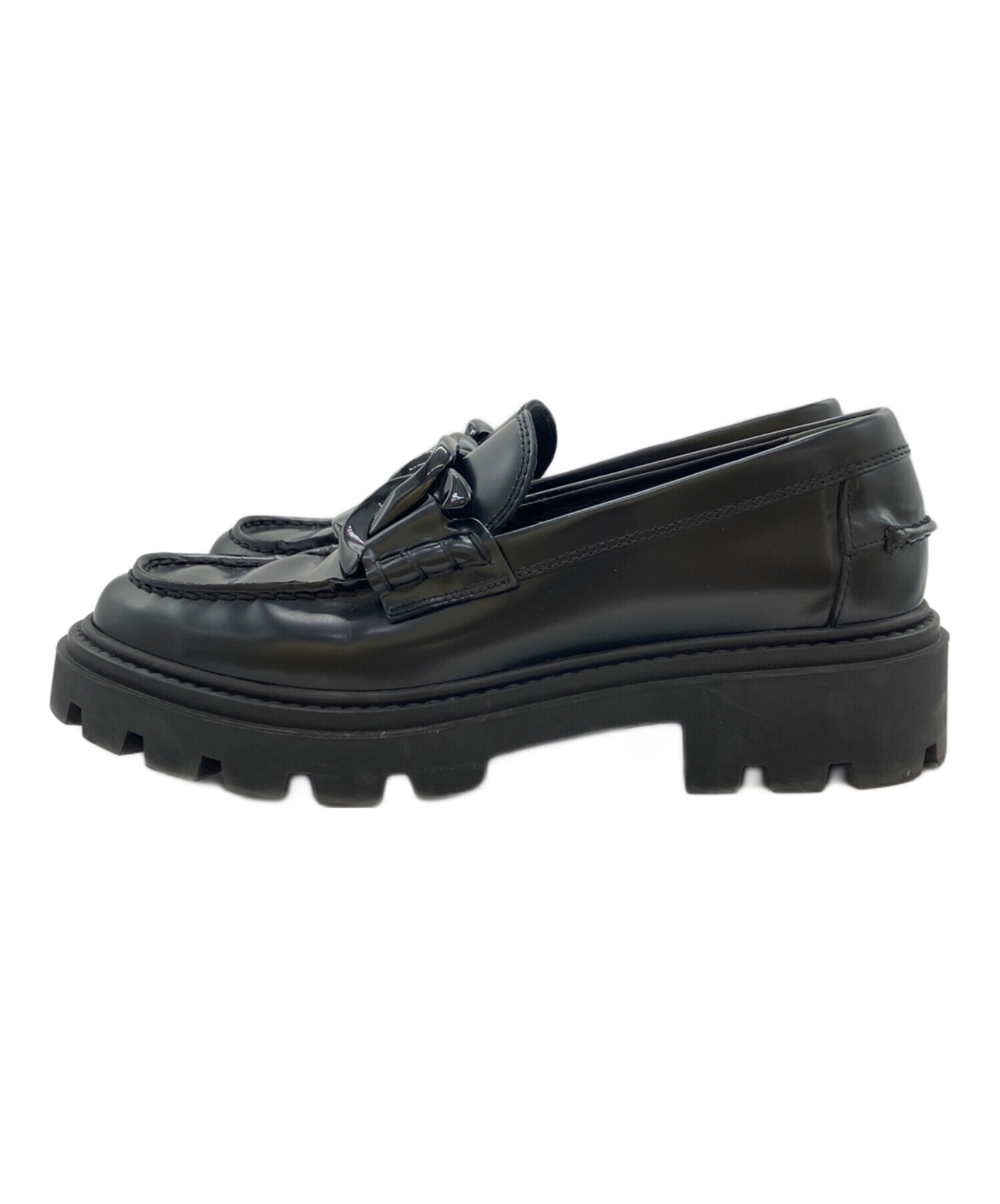 中古・古着通販】TOD'S (トッズ) KATEチェーンローファー ブラック