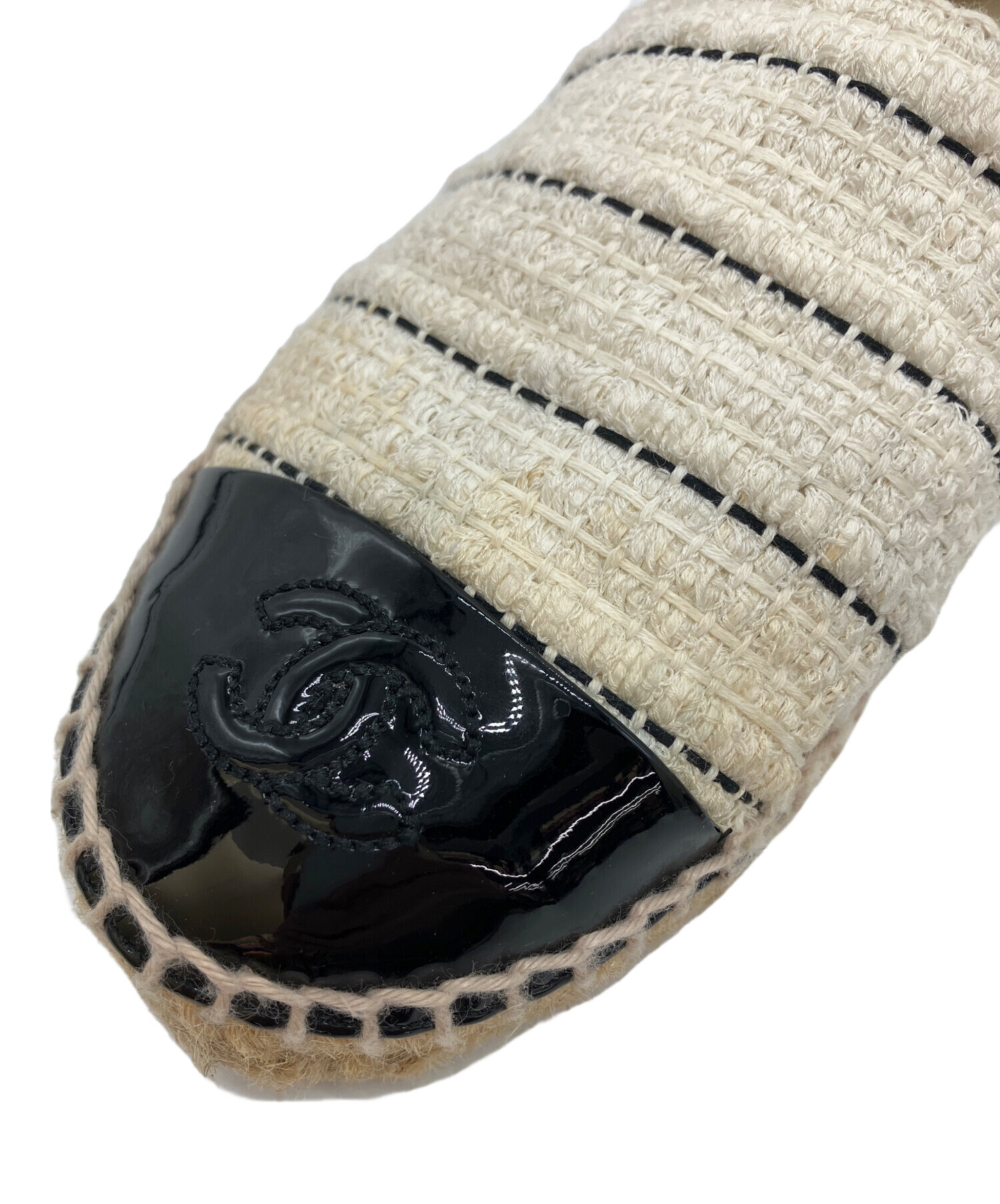 中古・古着通販】CHANEL (シャネル) エスパドリーユ ホワイト サイズ