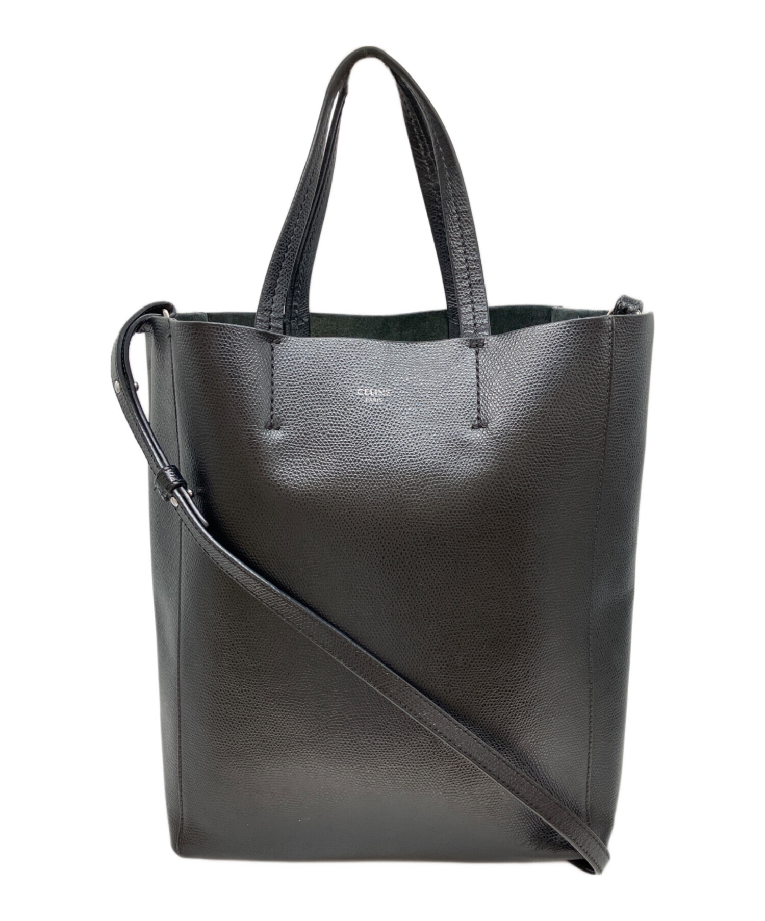 batack 大掃除セール中 中古・古着通販】CELINE (セリーヌ) バーティカルカバスモールレザー