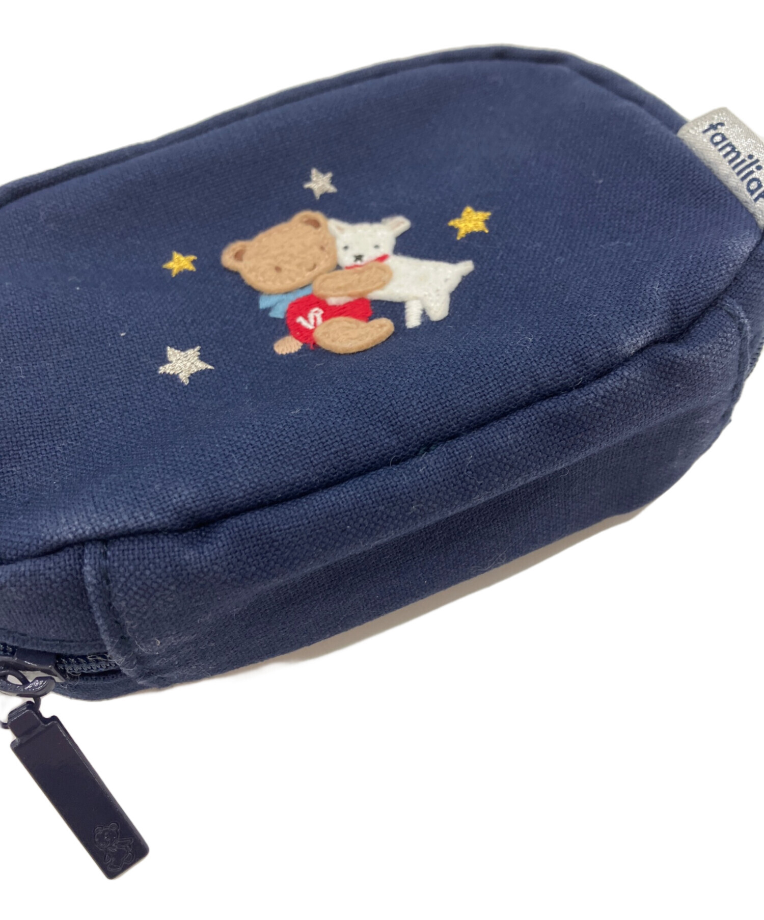 中古・古着通販】familiar (ファミリア) 山羊座 ミニポーチ ネイビー