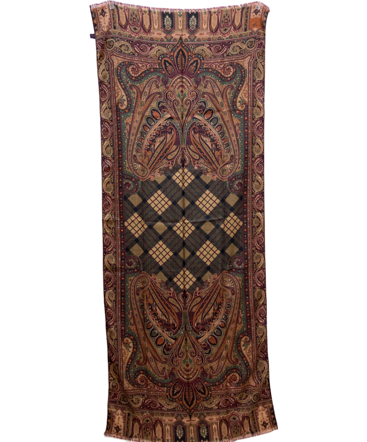 中古・古着通販】ETRO (エトロ) ウールシルクブレンドストール