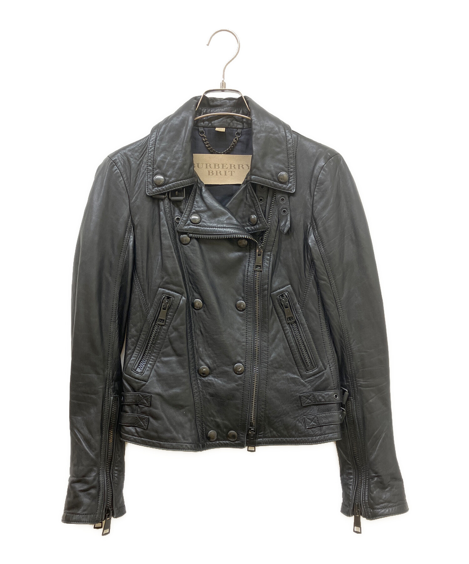 中古・古着通販】BURBERRY BRIT (バーバリーブリット) ラムレザー