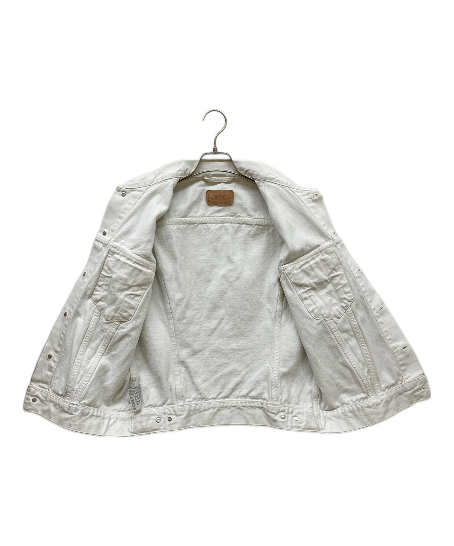 中古・古着通販】LEVI'S (リーバイス) デニムベスト ホワイト サイズ:2
