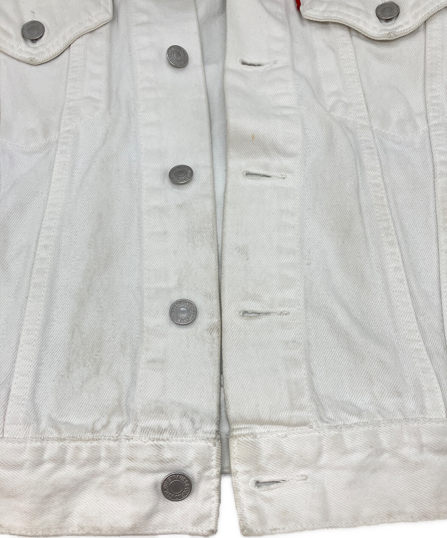 中古・古着通販】LEVI'S (リーバイス) デニムベスト ホワイト サイズ:2