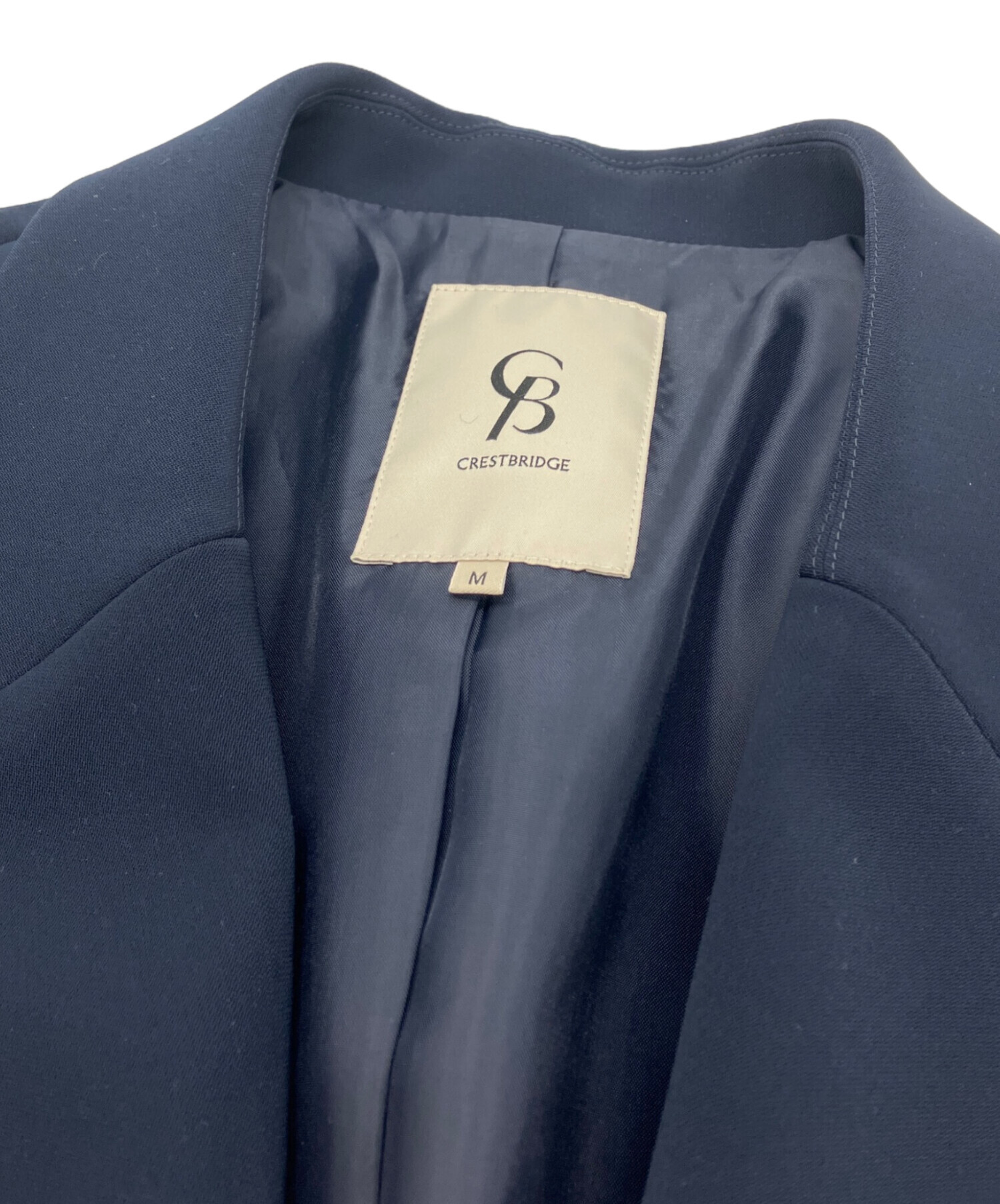 【未使用】CB CRESTBRIDGE ノーカラージャケット 中古・古着通販】CB CRESTBRIDGE (シービークレストブリッジ) ダブル