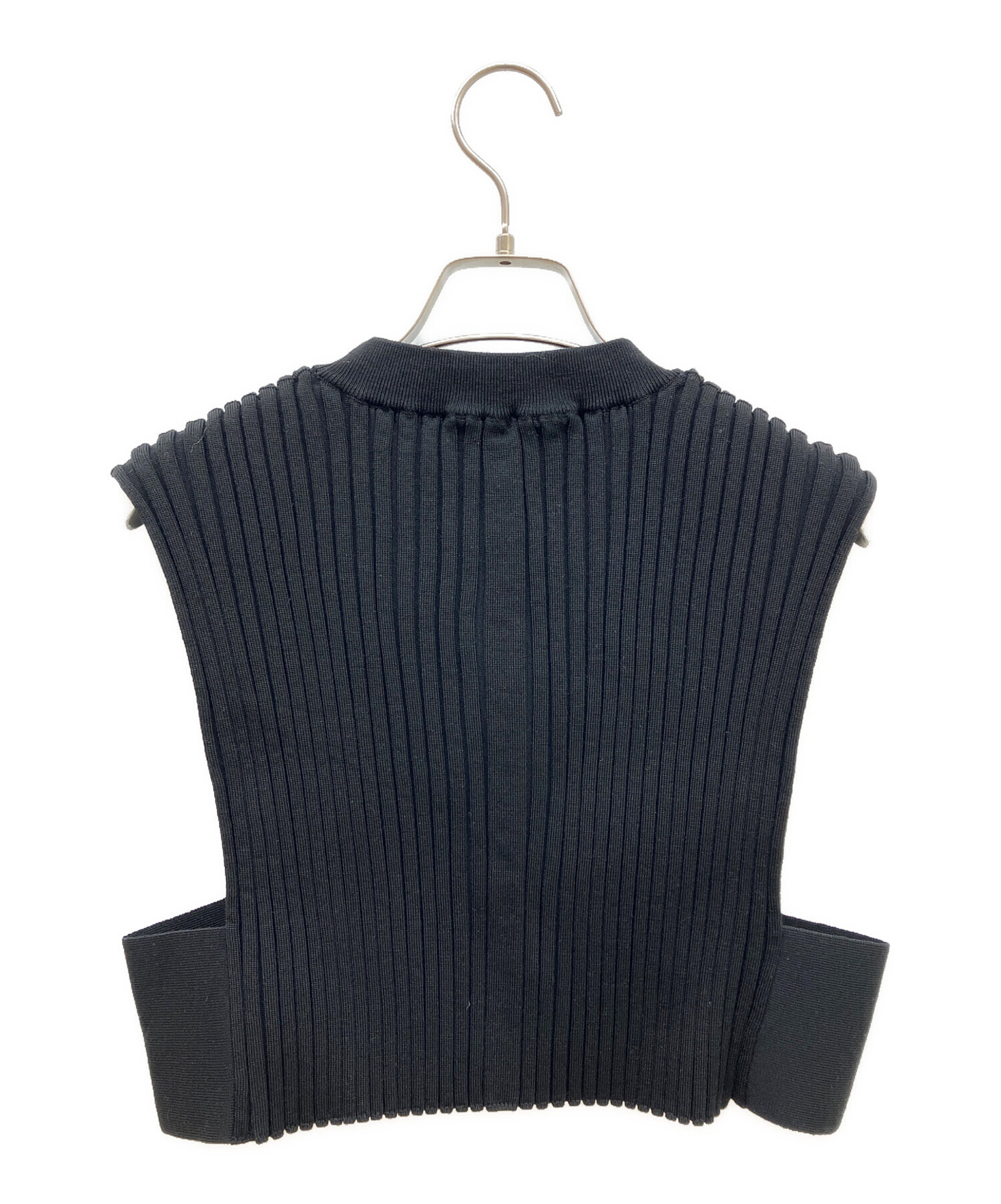 HYKE/ハイク/ショートベスト 中古・古着通販】HYKE (ハイク) WIDE RIBBED CROPPED VESTニットベスト
