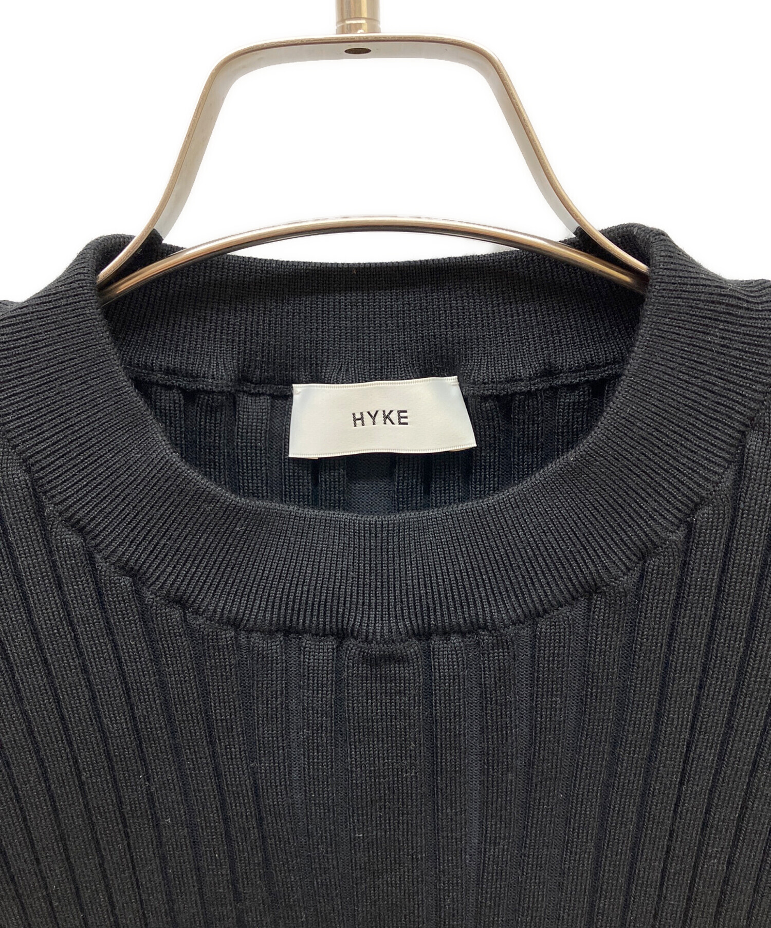 中古・古着通販】HYKE (ハイク) WIDE RIBBED CROPPED VESTニットベスト