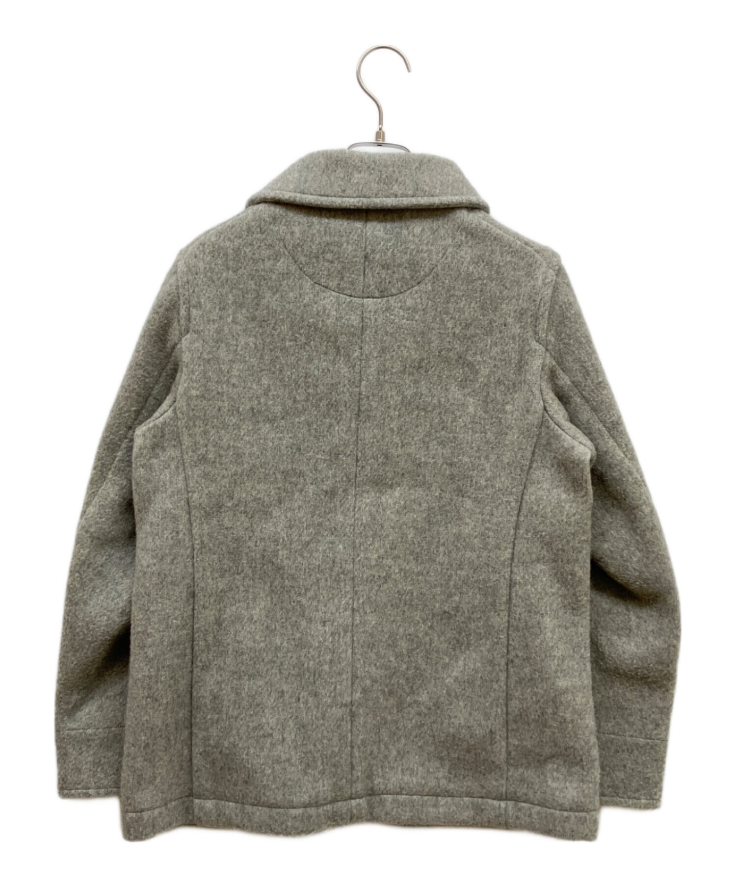 中古・古着通販】DANTON (ダントン) ウールモッサ丸衿ブルゾン グレー