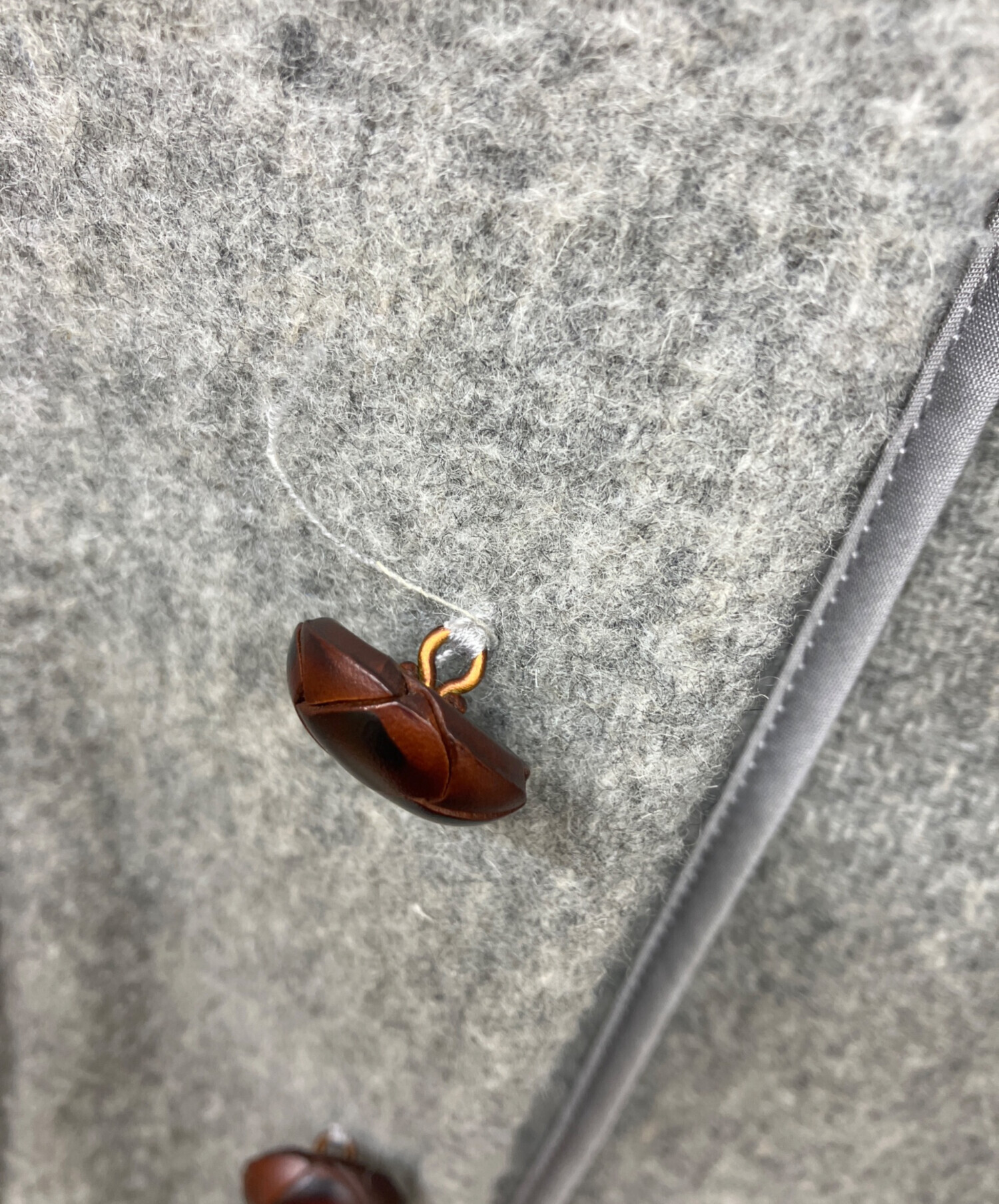 中古・古着通販】DANTON (ダントン) ウールモッサ丸衿ブルゾン グレー