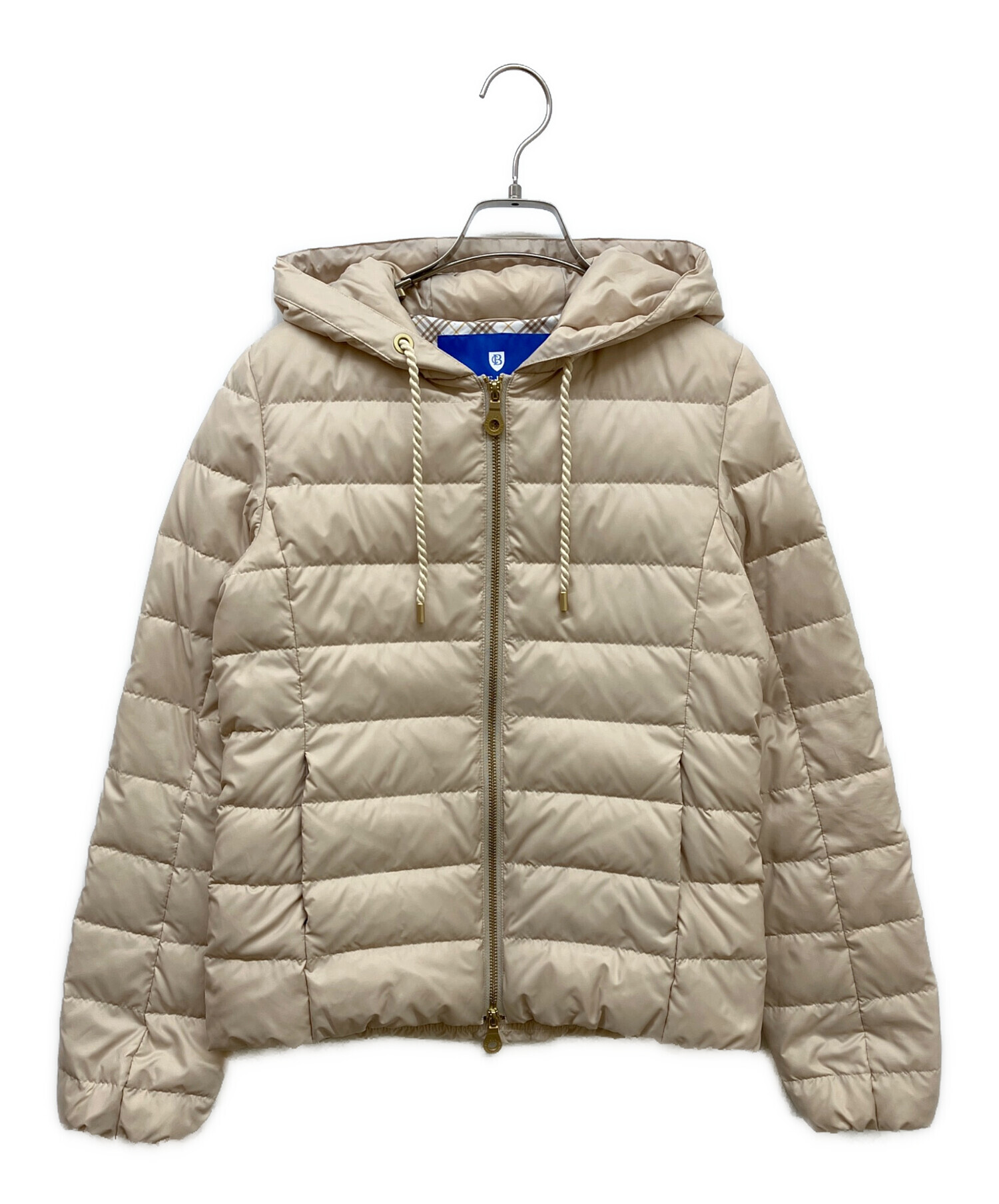 BLUE LABEL CRESTBRIDGE ダウンジャケット ベージュ 40 中古・古着通販】BLUE LABEL CRESTBRIDGE (ブルーレーベルクレスト
