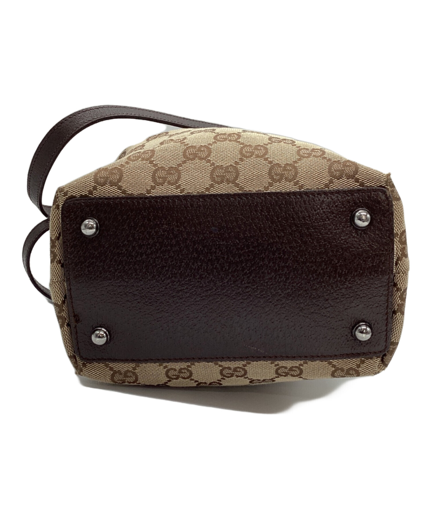 中古・古着通販】GUCCI (グッチ) GGキャンバストートバッグ ベージュ