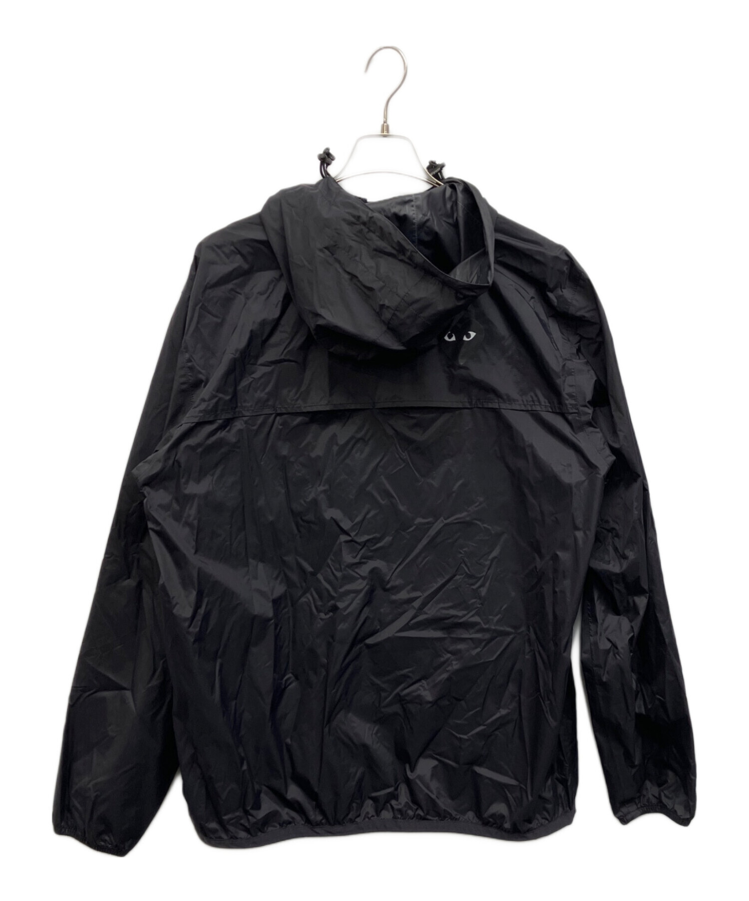 【試着のみ】PLAYコムデギャルソン× K-WAY ブルゾン　ブラック 中古・古着通販】PLAY COMME des GARCONS (プレイコムデギャルソン) K