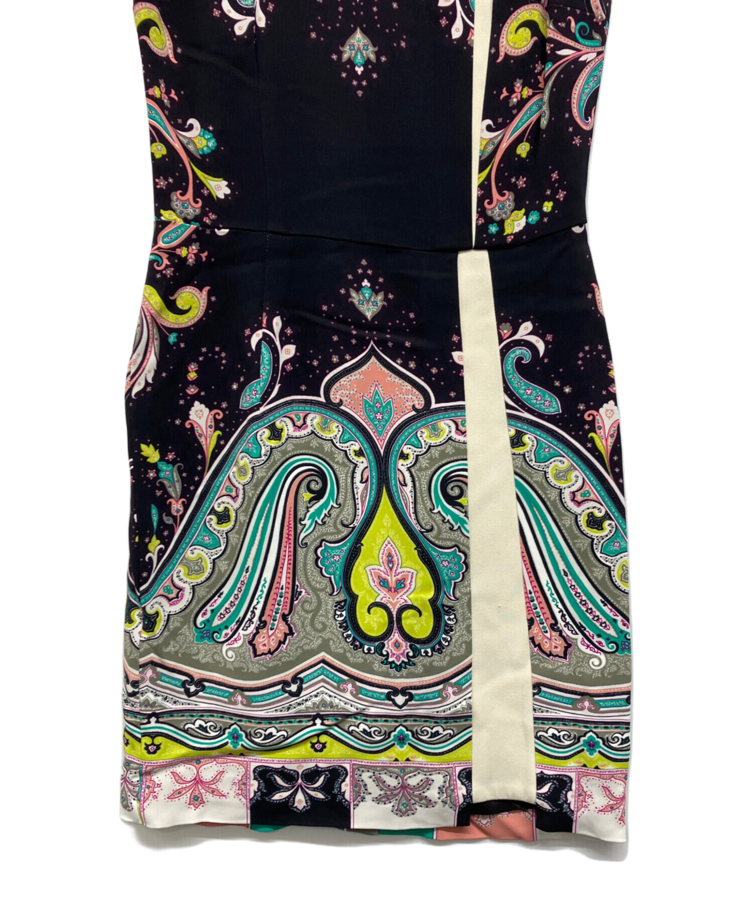 【美品】ETRO エトロ　ノースリーブ ワンピース　ペイズリー　マルチカラー 中古・古着通販】ETRO (エトロ) ペイズリー柄ノースリーブワンピース