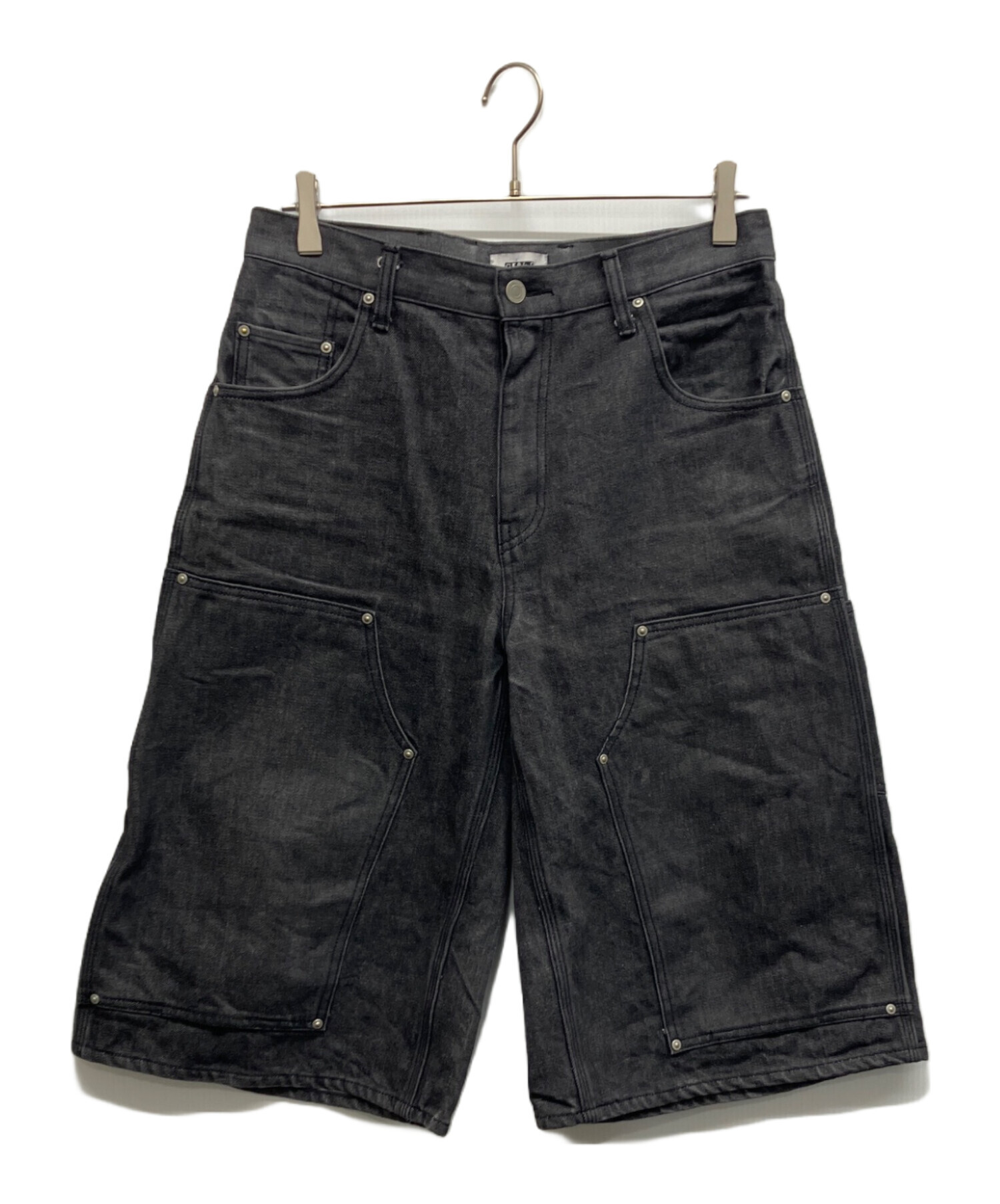 パンツ geeks DENIM DOWBLE KNEE HALF PANTS ギークス GEEKS DENIM DOWBLE KNEE HALF PANTS デニムダブルニーハーフ