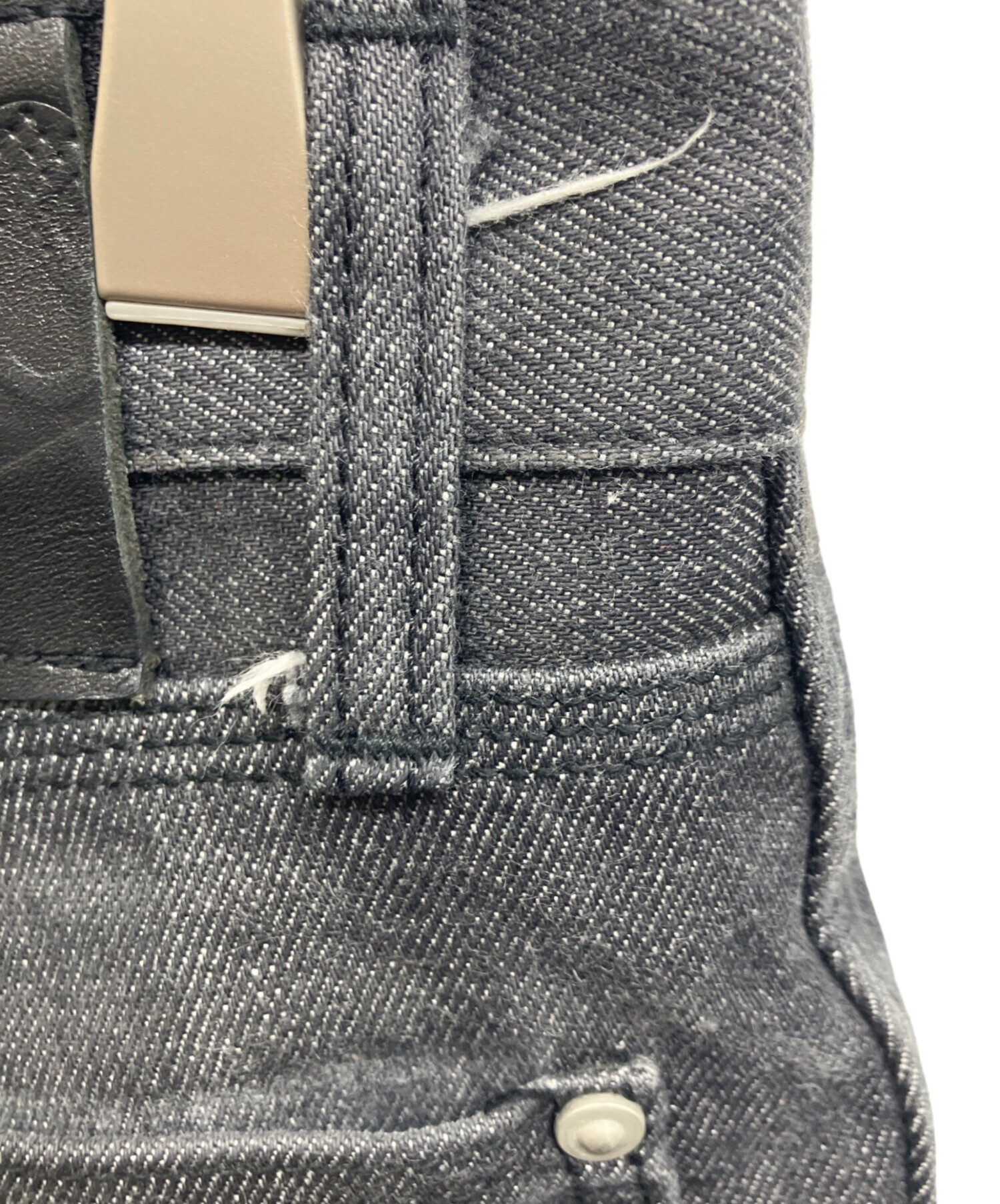 中古・古着通販】geeks (ギークス) DENIM DOWBLE KNEE HALF PANTS 