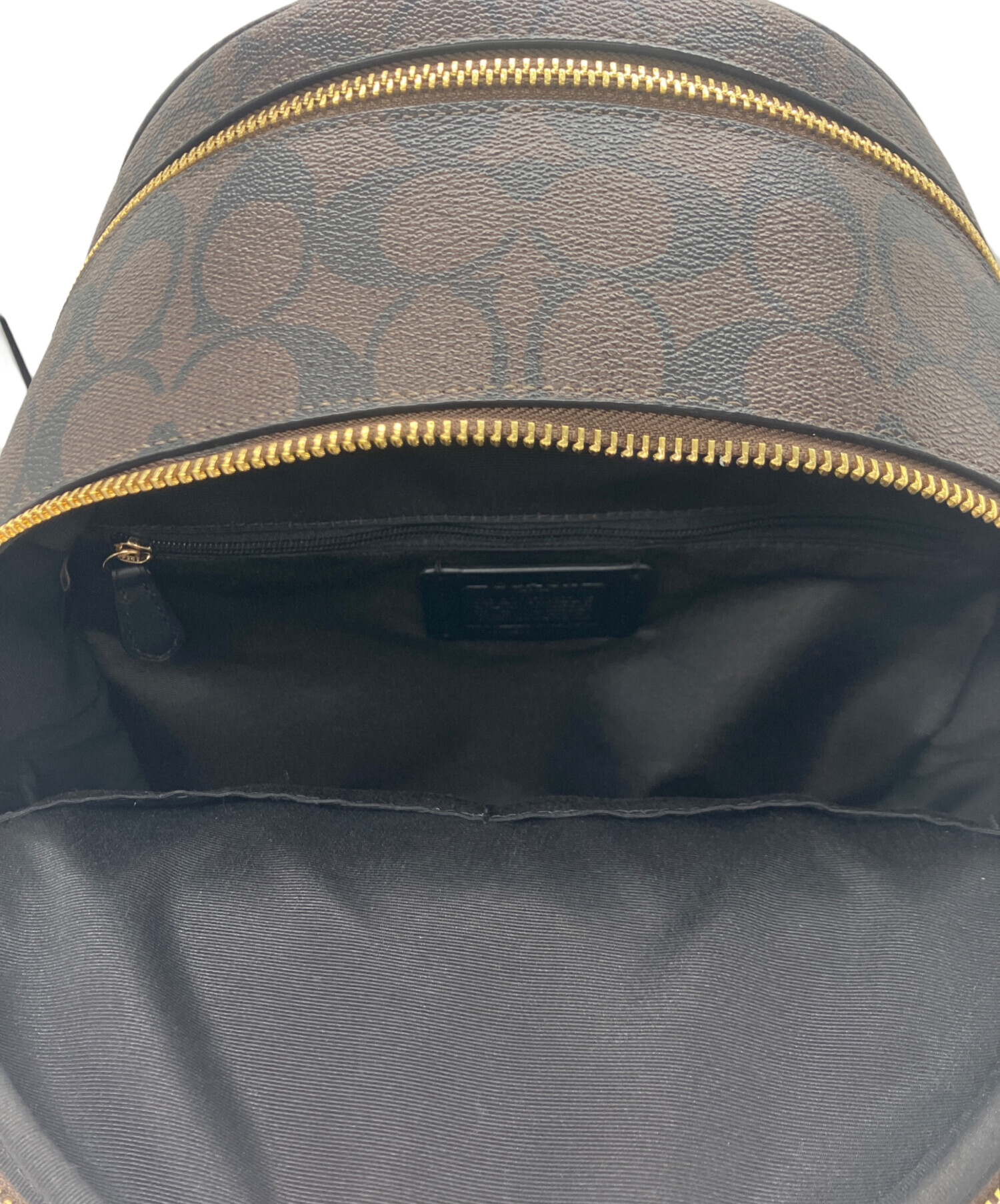 中古・古着通販】COACH (コーチ) シグネチャーバックパック ブラウン