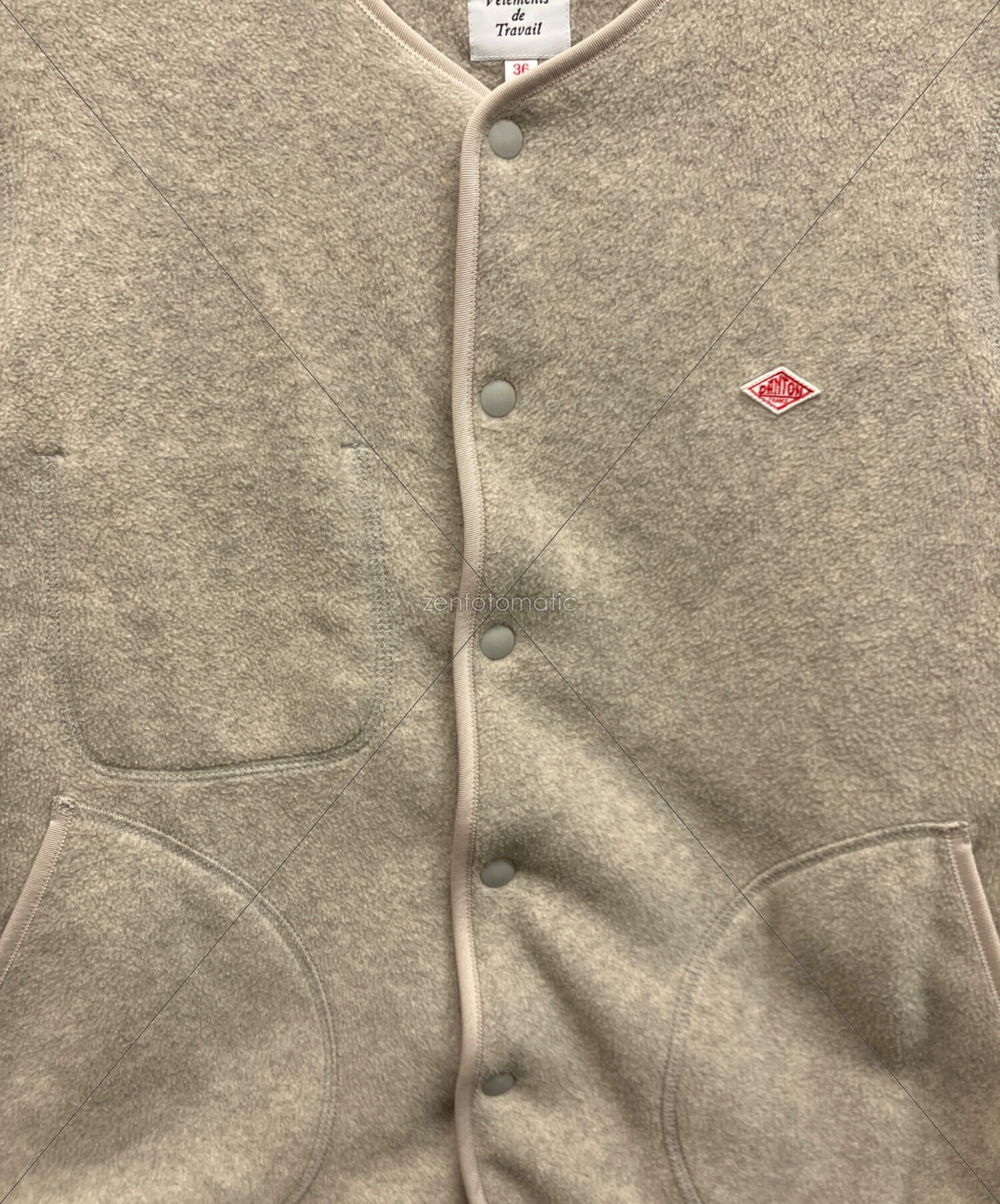 中古・古着通販】DANTON (ダントン) ノーカラーフリースジャケット