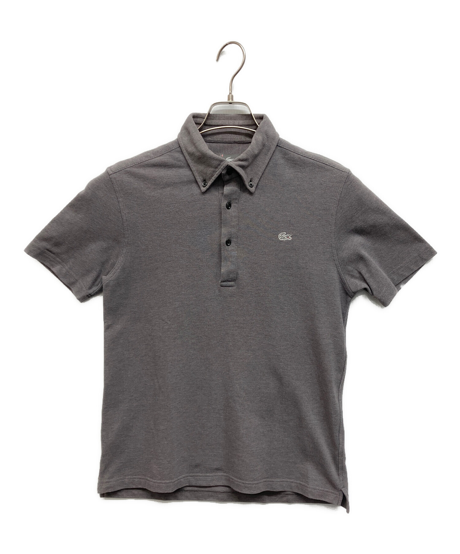 中古・古着通販】LACOSTE (ラコステ) 鹿の子ポロシャツ グレー サイズ