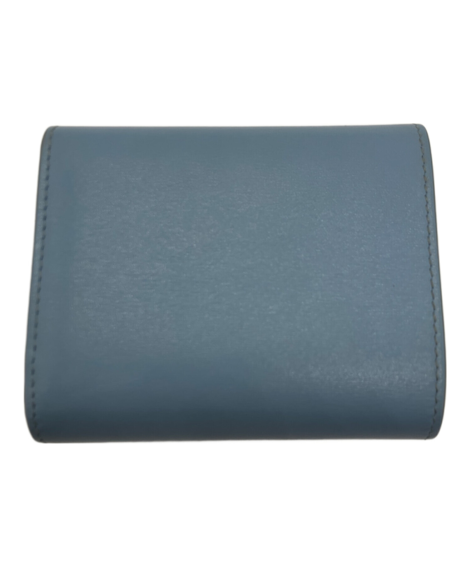 セール中☆*:.。. CELINE 水色 パールブルー　財布　トリオンフ CELINE(セリーヌ) トリオンフ コンパクトウォレット F-LM-2203 スカイ