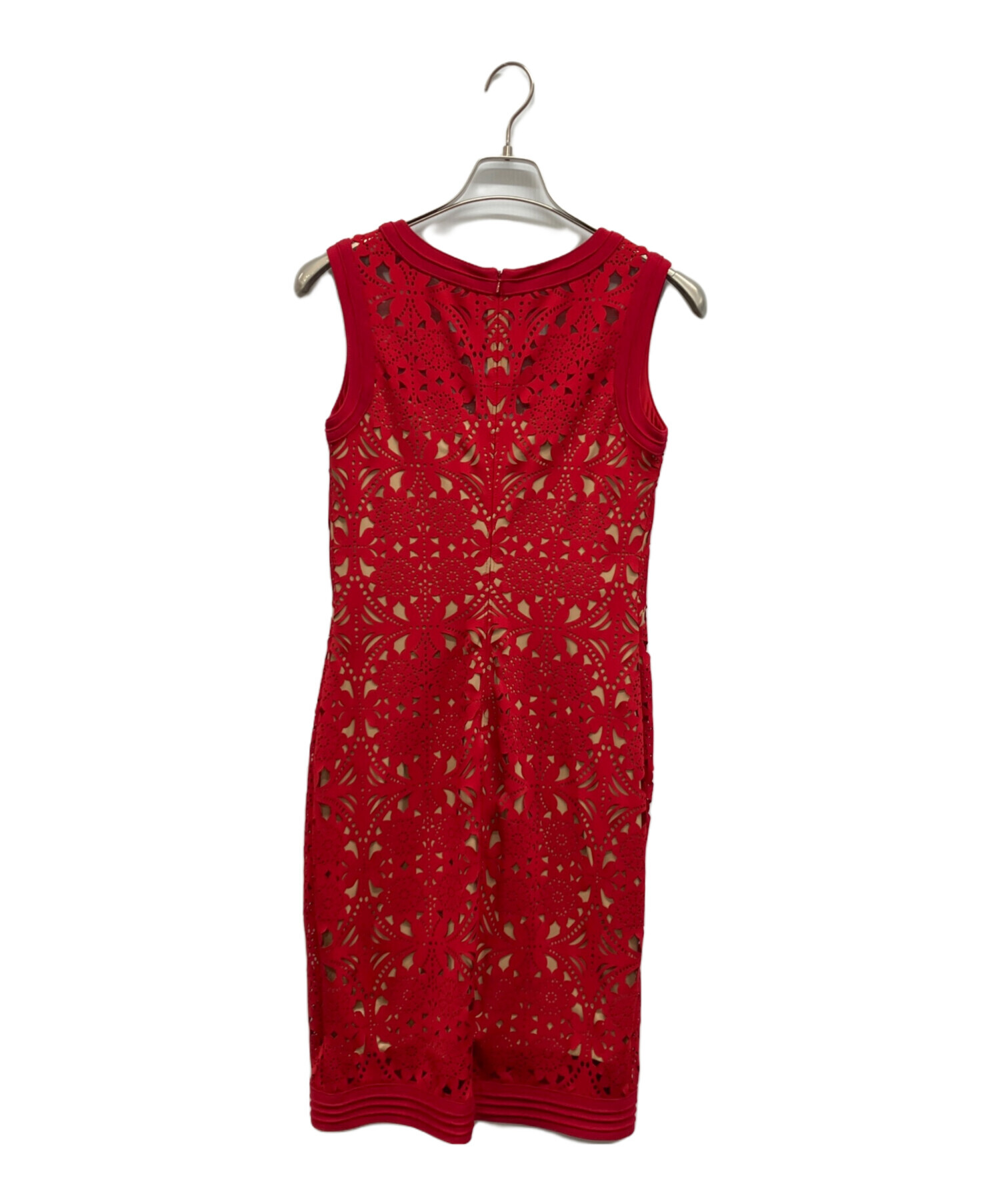 TADASHI SHOJI タダシショージノースリーブワンピース新品同様XXS 中古・古着通販】TADASHI SHOJI (タダシ ショージ) カットワーク