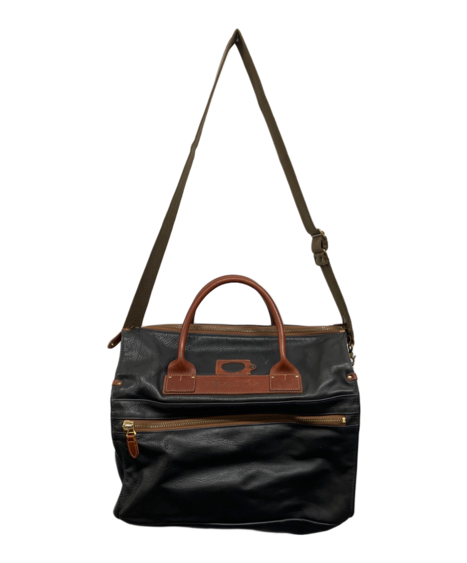 中古・古着通販】Felisi (フェリージ) レザーボストンバッグ ブラウン