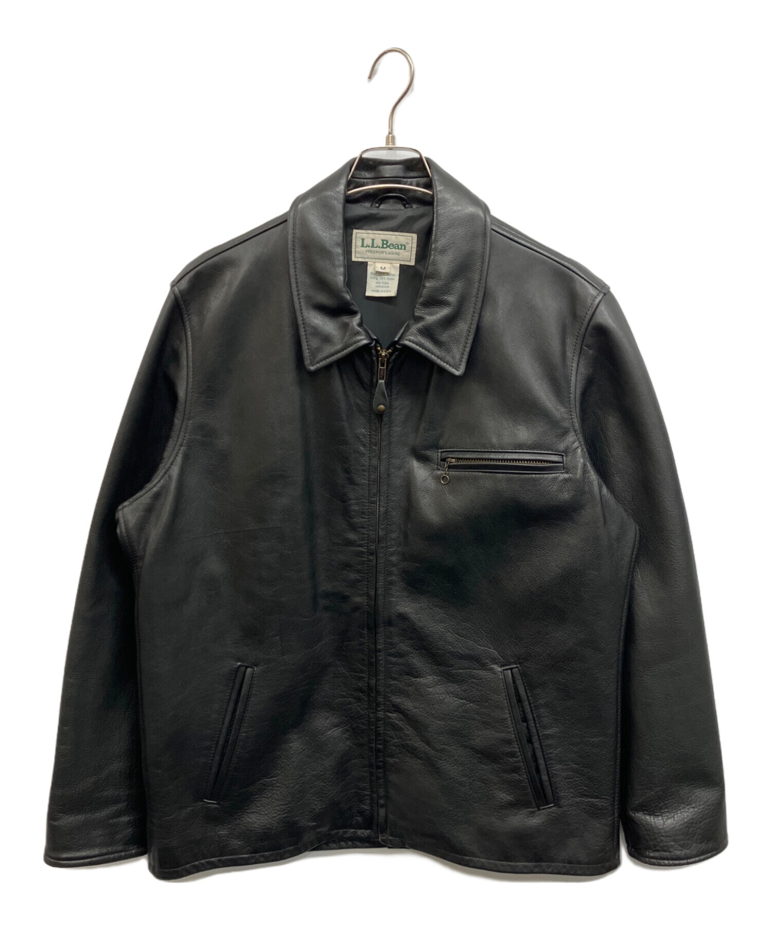 中古・古着通販】L.L.Bean (エルエルビーン) レザースポーツジャケット 