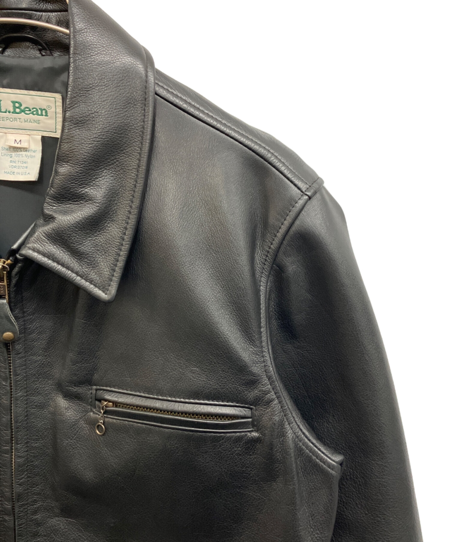 中古・古着通販】L.L.Bean (エルエルビーン) レザースポーツジャケット 