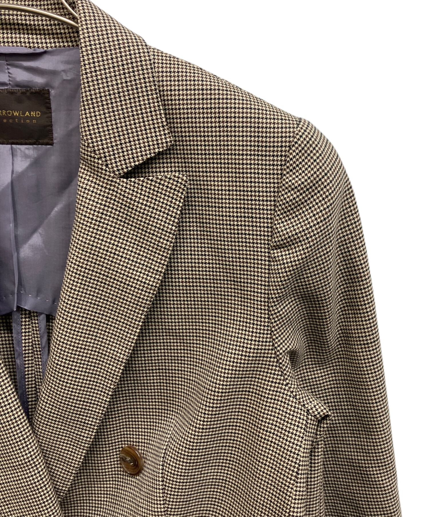 未使用 トゥモローランドコレクション ダブルブレストジャケット ブラウン 36 中古・古着通販】TOMORROW LAND collection (トゥモローランド