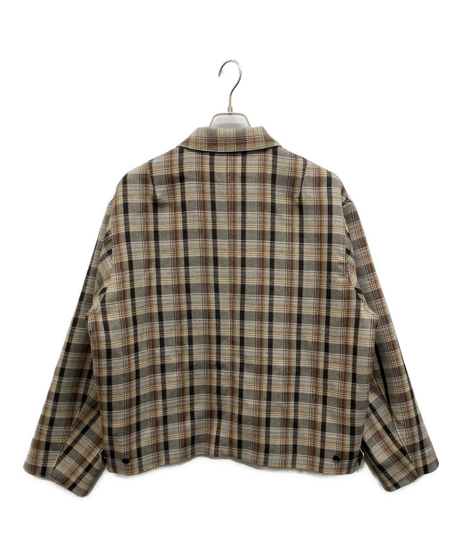 中古・古着通販】AURALEE (オーラリー) DOUBLE FACE CHECK ZIP BLOUSON