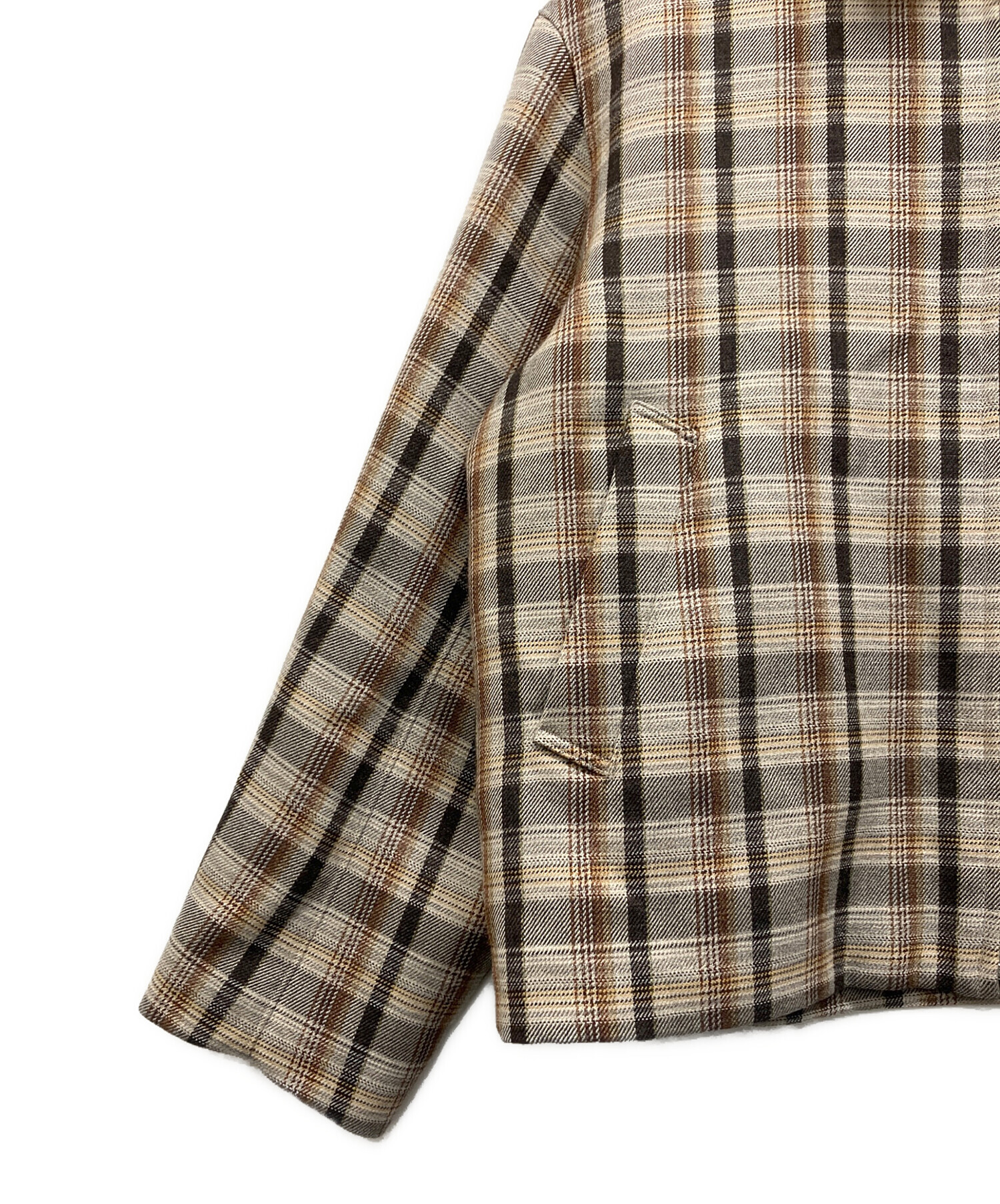 中古・古着通販】AURALEE (オーラリー) DOUBLE FACE CHECK ZIP BLOUSON