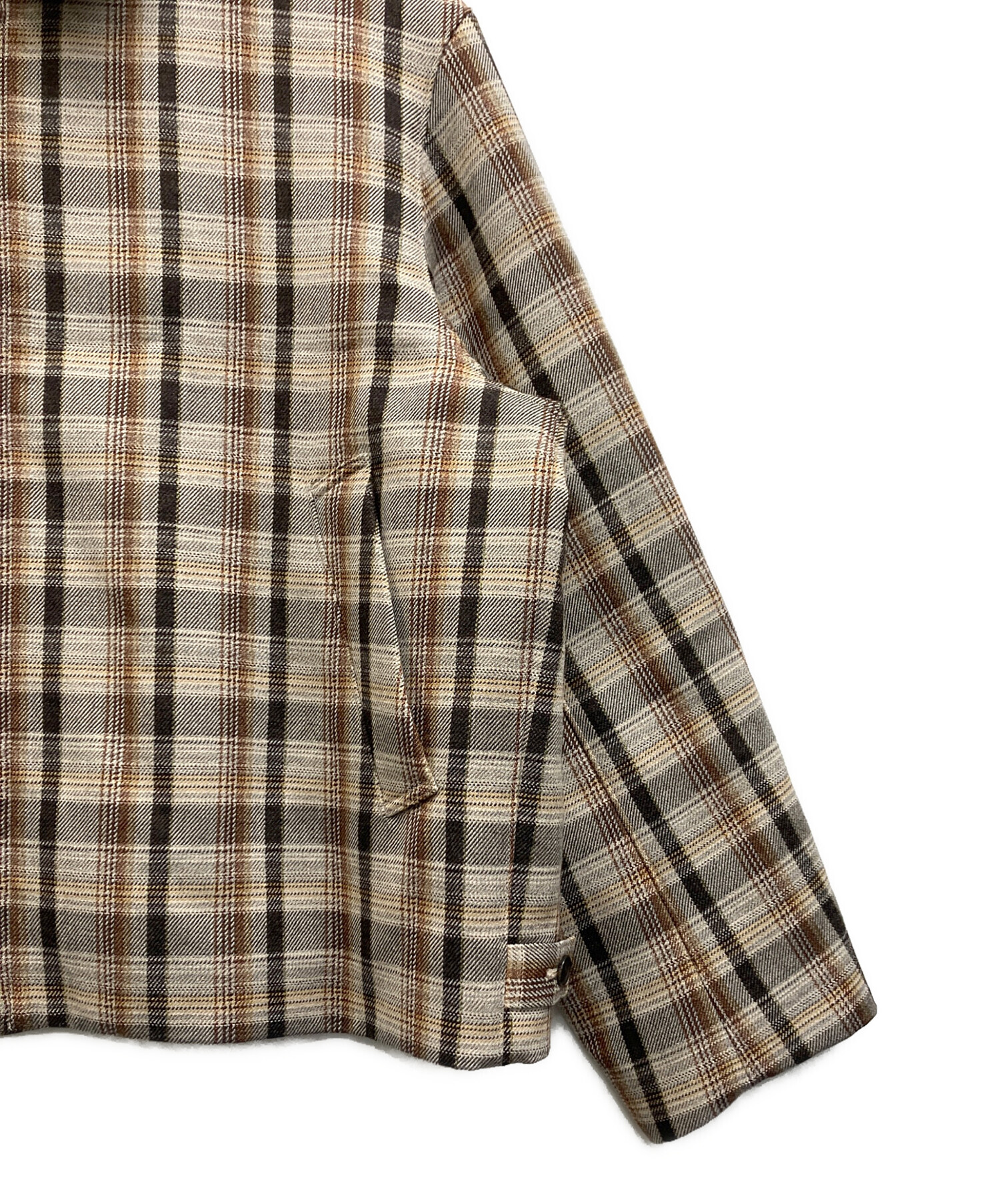中古・古着通販】AURALEE (オーラリー) DOUBLE FACE CHECK ZIP BLOUSON