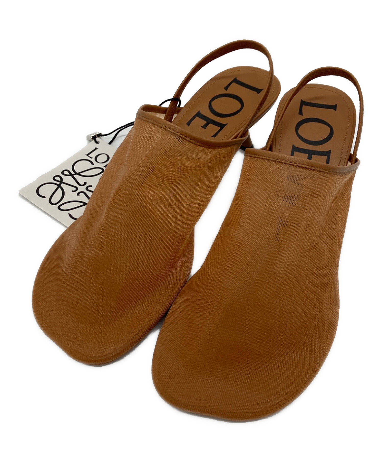 中古・古着通販】LOEWE (ロエベ) PETAL MESH SLING-BACK MULE ペタル