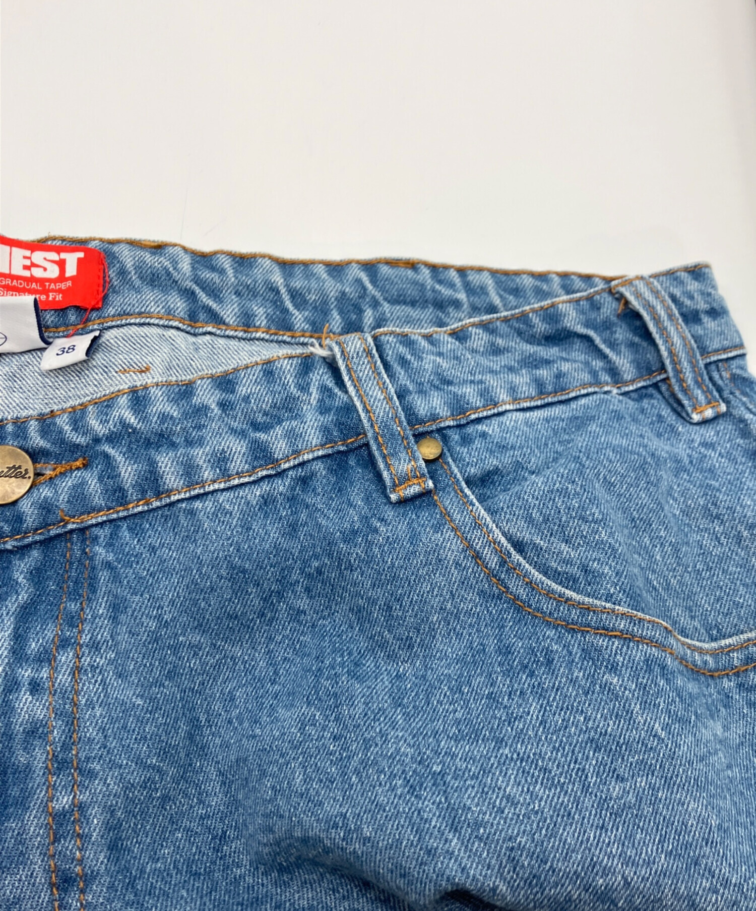 中古・古着通販】BUTTER GOODS (バターグッズ) BAGGIESTデニムパンツ