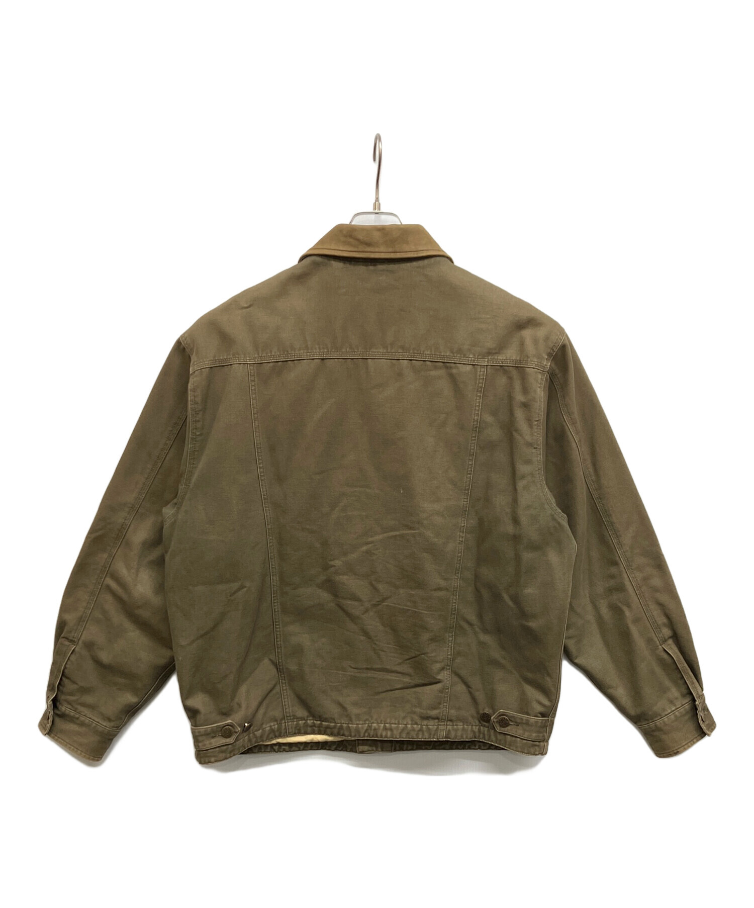 中古・古着通販】Eddie Bauer (エディーバウアー) 襟レザートラッカー