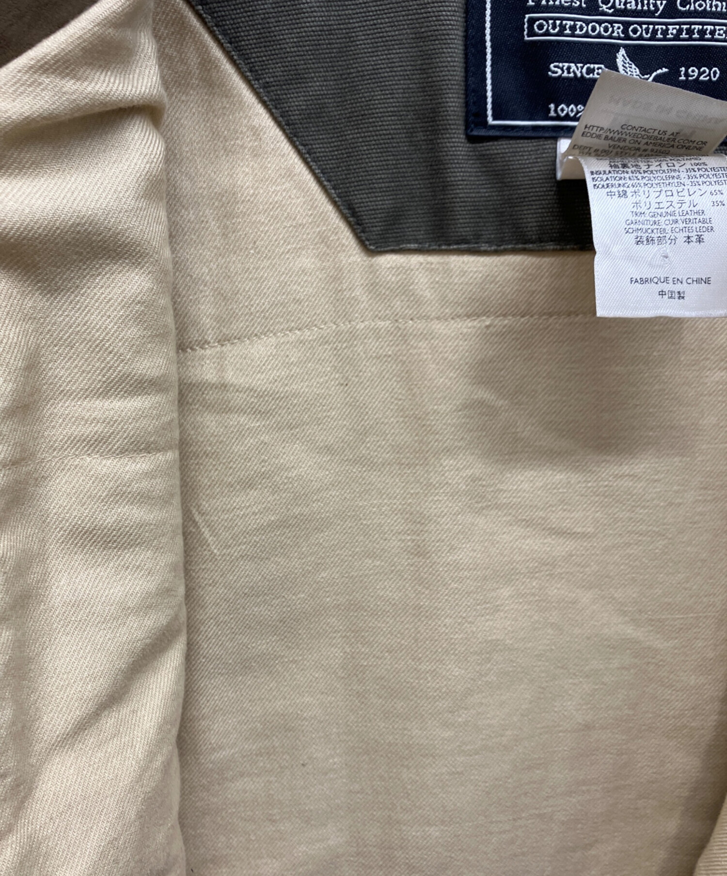 中古・古着通販】Eddie Bauer (エディーバウアー) 襟レザートラッカー