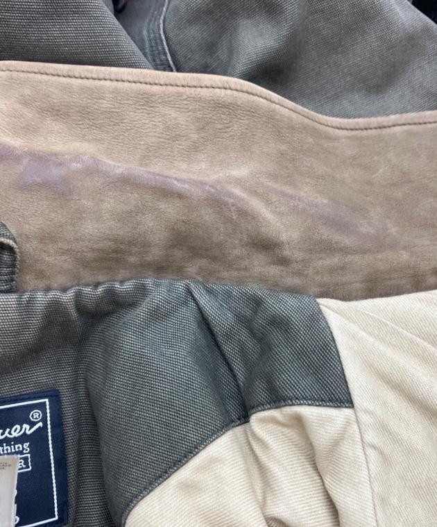 中古・古着通販】Eddie Bauer (エディーバウアー) 襟レザートラッカー